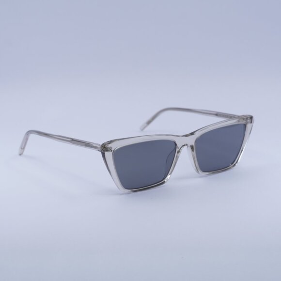 ?️ New Saint Laurent SL737 MICA THIN 004 Sunglasses - Transparent Beige Frame main image 4